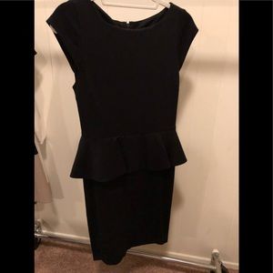 Alice and Olivia black peplum dress